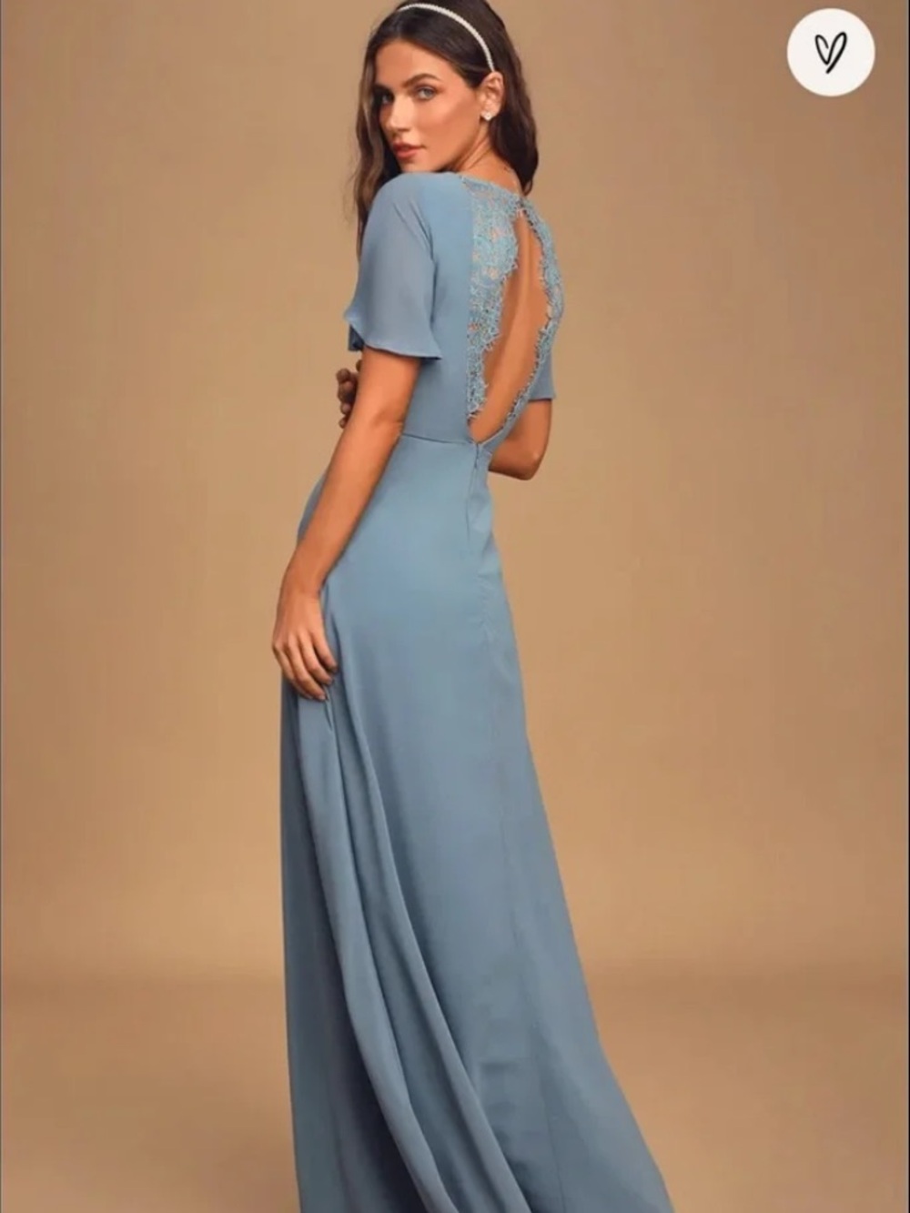 Lulu's Longing For You Lace Back Maxi Dress
